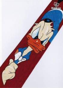 Donald Duck Disney Big Angry RED Cartoon Neck Tie