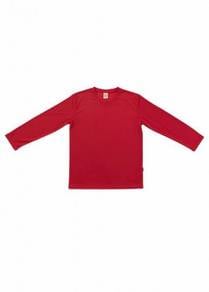 Baju Tshirt Microfiber Tangan Panjang Roundneck