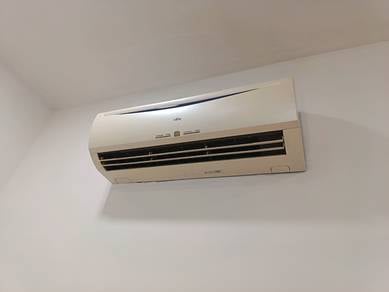 Nusa bestari used aircon fan furnished bed cabinet