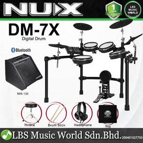 NUX DM-7X 5 Piece Full Mesh Digital Electronic Dru