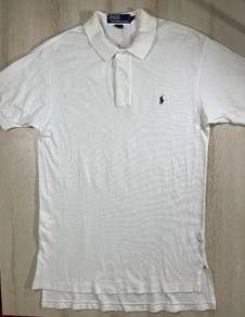 Polo Ralph Lauren White Collar Tee #BY2 Used