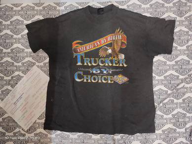 Vintage Trucker 3D Emblem 1990 T Shirt