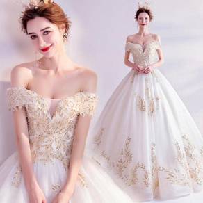Cream diamond wedding bridal dress gown RB1965
