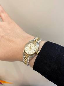 Rolex Lady Datejust Half 18k750 Yellow Gold
