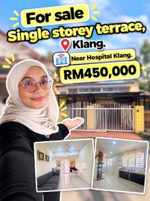 1-storey Terraced House For Sale in Klang,SGR