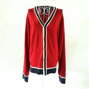 Tommy Hifiger Red Knitted Cardigen