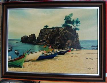 Oil Painting of Pantai Kemasik