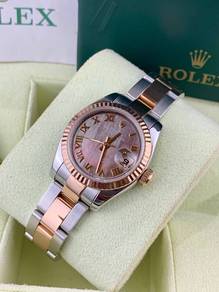 Rolex Ladies DateJust 179171 Rose Gold Black Mothe