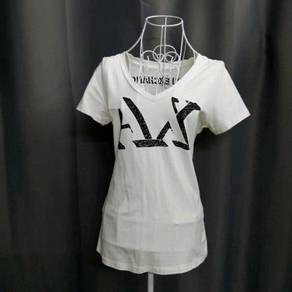 Armani Exchange V-Neck White Top