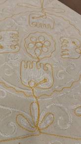 6-Person Embroidered Tablecloth 