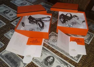 HERMES Buckle & Reversible Leather Strap Box