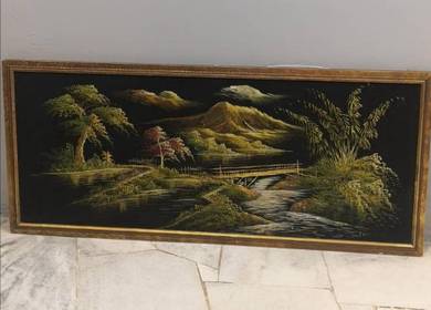 3501 Vintage scenery painting