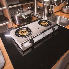 Milux Double Gas Stove - Twin Pipe Controller