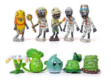 Plant VS Zombie Cabbage Pult Bucket Zombie 10pcs