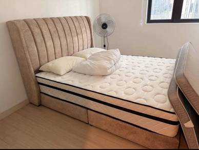 queen bedframe + mattress