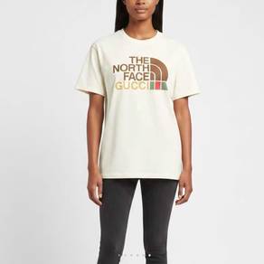 Gucci x The North Face Cream Logo Printed Tee