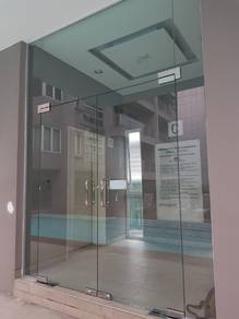 PASANG DINDING KACA KALIS PECAH l glass wall 12mm