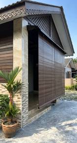 Wooden Blinds 5' x 8'  Chestnut Colour