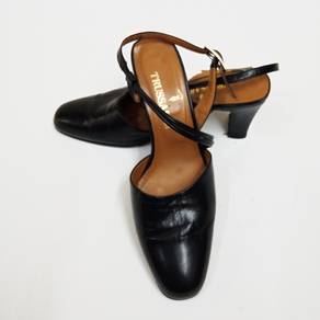 Trussardi Black Leather Heels
