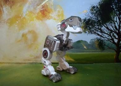 Dinosaur T-Rex Transforming Cube Grey