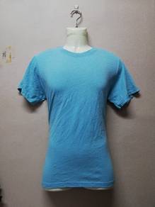 T-Shirt Plain Turquoise 50/50 Like New
