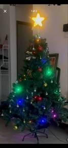 Decorated Christmas Tree 🎄+ Multi Coloured Lights