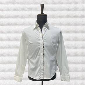 Burberry womens white shirt with iconic