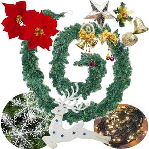 Xmas Decoration Wreath for Door / Window 2.4M x 3