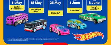 [Full Set] 5pc Hot Wheel Happymeal