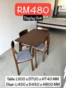 Dining Set 4 Seater-Rubberwood