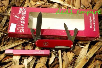 VICTORINOX Swiss Army - set pisau & pengasah