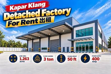 Warehouse / Factory For Rent in Kapar,SGR
