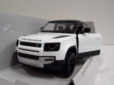 Kinsmart Diecast Car LAND ROVER Defender 90 White