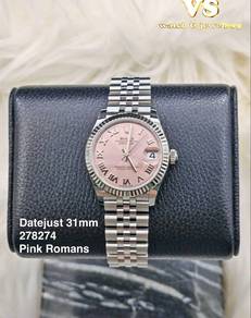 Rolex Datejust 31mm 278274 pink Roman fluted