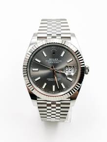 New Rolex Datejust 41 Grey Index 126334