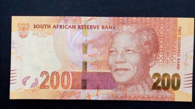 SOUTH AFRICA 200 RAND 2012 Prefix AA