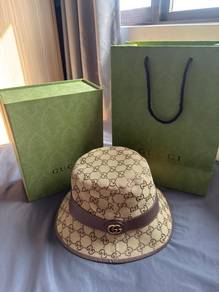 Gucci GG Canvas Bucket Hat Coklat | Authentic