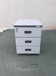 YE35B Laci Mobil 3 Drawers Mobile Pedestal Grey