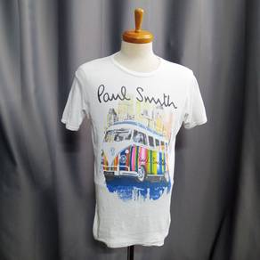 Paul Smith Big Logo Car Printed Slim Fit T Shirt