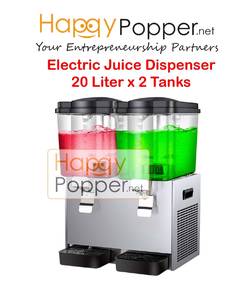 Juice Dispenser 20 Liter double 2 tank tanks bowls