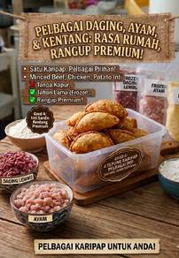 Karipap pelbagai jenis, home made