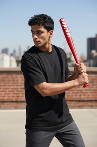 Classic Red Baseball Bat – Sport & Display Piece