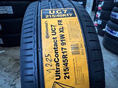 Tayar Baru 215 45 17 Continental Ultracontact UC7