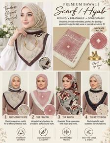 Combo 4pcs Tudung Bawal Bidang 45-50