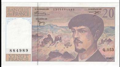 France 20 francs (1997) - Pick P151i   unc