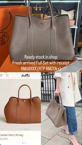 Authentic Hermes Garden Party 36 Bag in Etoupe