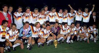Vintage Germany 1988-1991 home legendary squad