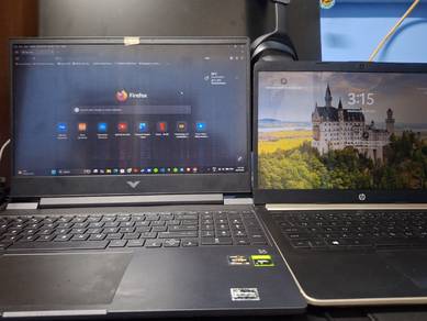 swap 2 laptop untuk 1 laptop