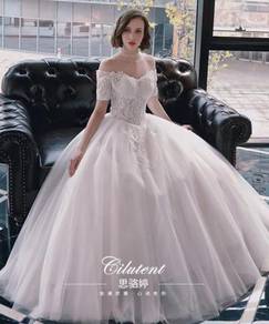 White wedding bridal dress gown RB1093