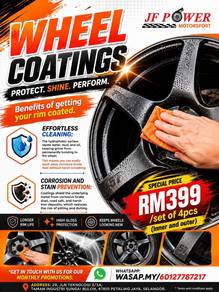 Sport rim coating wheels coating stain prevention